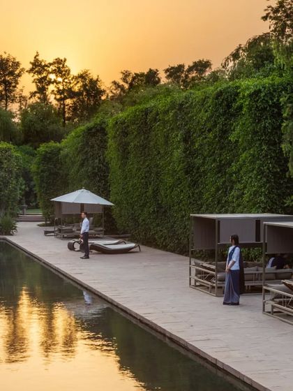 As the sun sets, the resort takes on a magical glow. Our staff is always on hand to ensure your experience by the water is comfortable and peaceful.