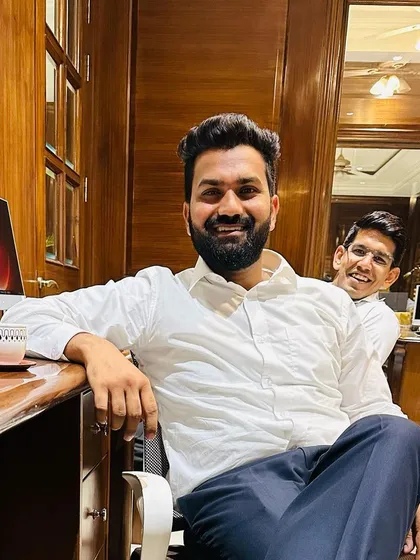 A candid moment in the office. My role as an advocate is to be a strong and public supporter for my clients, ensuring their voice is heard within the legal system.