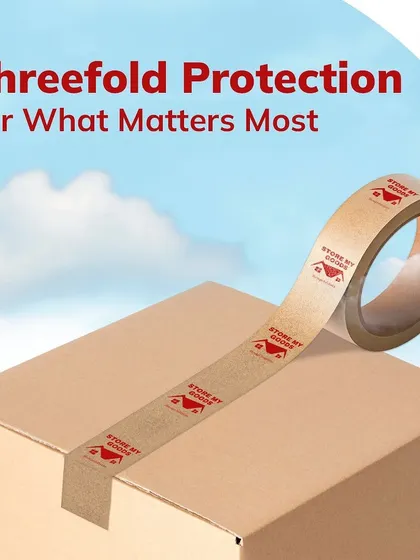 I provide threefold protection for what matters most. My branded tape isn't just for sealing boxes; it's a seal of trust and quality assurance.
