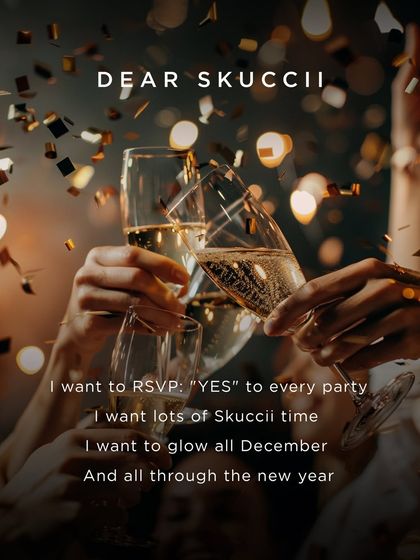 This graphic captures the festive spirit of wanting to glow all season long. Our treatments are designed to give you the confidence to RSVP "YES" to every party, ensuring your skin is radiant through all the celebrations.