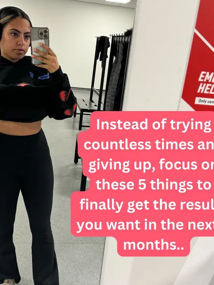 Instead of trying and giving up, focus on the key things that will actually get you results. Stop looking for shortcuts and focus on building habits.