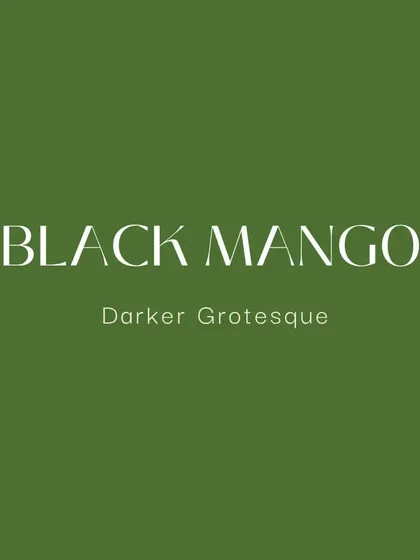 This pairing features Black Mango, an elegant serif font, with the more modern and clean Darker Grotesque. This contrast creates a balanced and stylish look suitable for premium consumer goods or editorial content.