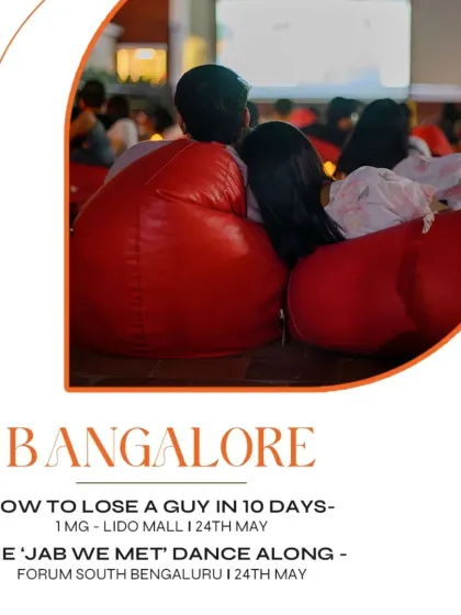 Bangalore has a packed weekend with a rom-com and a special 'Jab We Met' dance-along event.