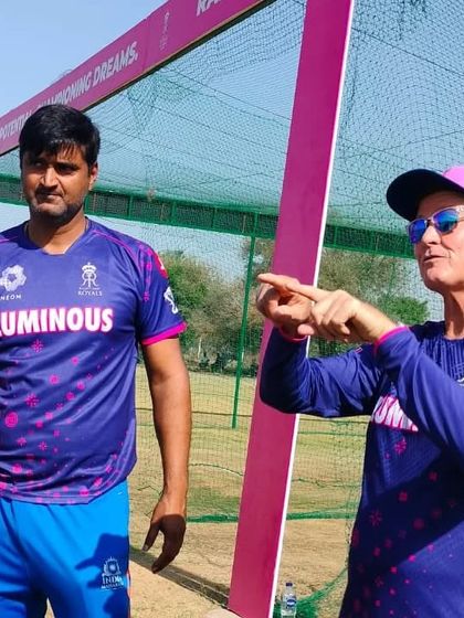 A moment of discussion with a senior coach during a training session. We believe in learning from everyone, and these exchanges of ideas help us refine our coaching methods to be the best in the business.