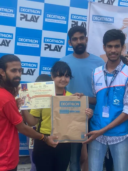 Another winner from my academy. This player from the Under 12 category won the Decathlon 3x3 championship. We focus on developing skills that translate directly to game situations.
