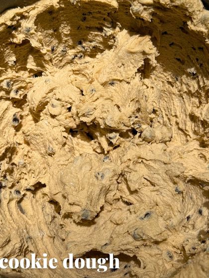 The foundation of the Frankenstein is a chewy, delicious chocolate chip cookie dough, which gets baked into a solid base.