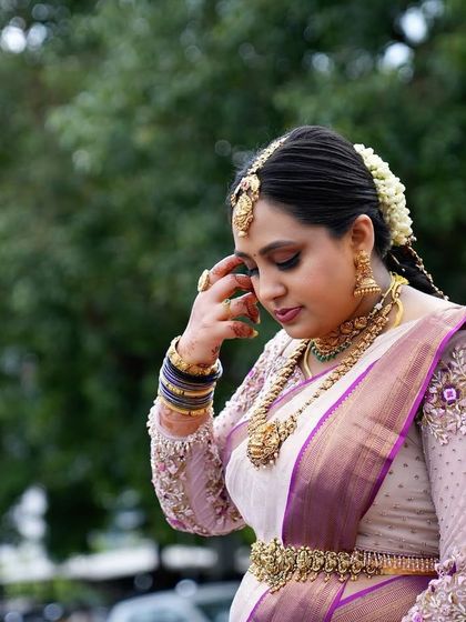 Anthariya by Nidhi Gowda - Custom Bridal & Occasion Wear Grand Bridal Sarees & Muhurtham Wear photo 41