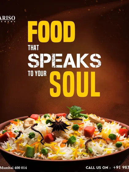 Food that speaks to your soul. Our vegetable biryani is layered with flavor and aroma, making it a centerpiece of any vegetarian catering menu.