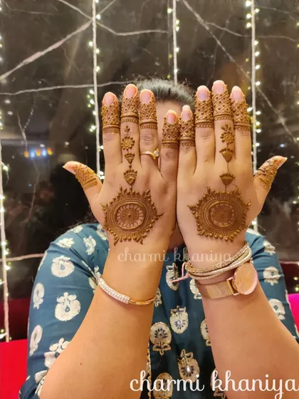 A simple mandala design against a festive background. This is the perfect accessory for any celebration, big or small.