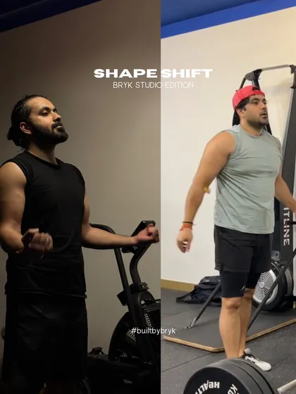 From day one to now, this journey has been about building discipline and strength. This before and after shows the physical results of a dedicated training plan, including deadlifts and work on the ski-erg machine.