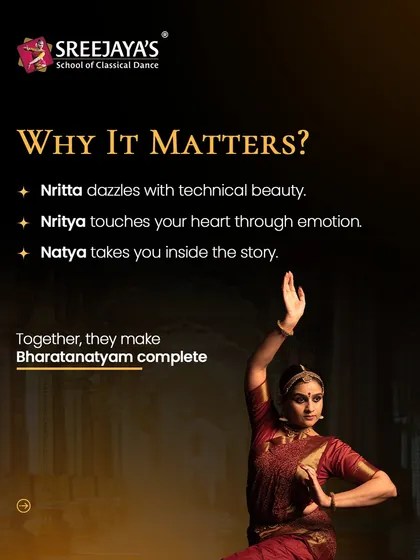 Why do the 3 Ns matter? Together, they make Bharatanatyam a complete art form, dazzling with technique, touching the heart with emotion, and immersing you in a story.