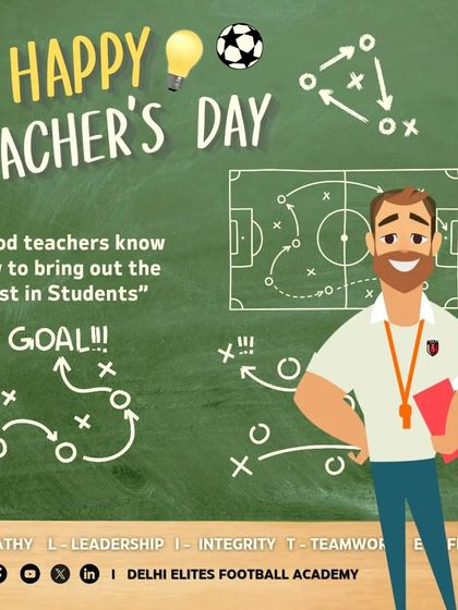 Happy Teacher's Day to all the coaches who show up with a smile and give their best to bring out the best in their students.