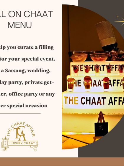 We help you curate a full and filling chaat menu for any special occasion. Whether it's a satsang, birthday, or office party, our experts work with you to create a customized menu that will leave your guests satisfied.