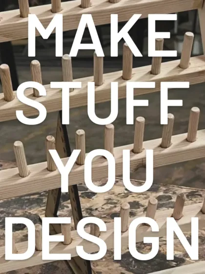 Make stuff you design. This thread rack is a perfect example of a custom, practical item built by one of our makers to suit their specific needs.