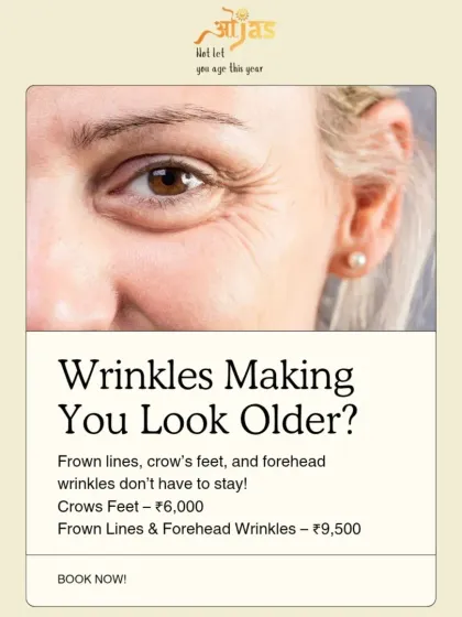 Wrinkles don't have to be a permanent fixture. We offer targeted anti wrinkle treatments for frown lines, crow's feet, and forehead wrinkles to help you maintain a smooth, youthful complexion.