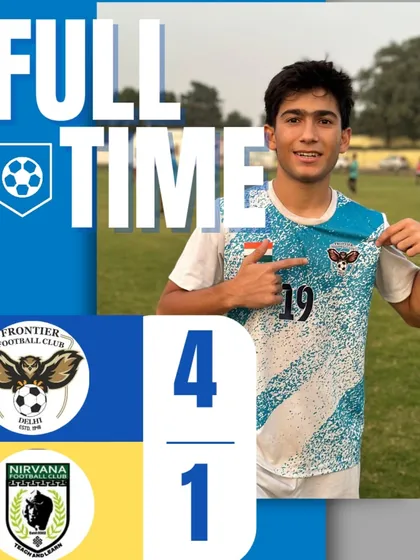 Full time in our friendly match. A 4-1 victory for our team.