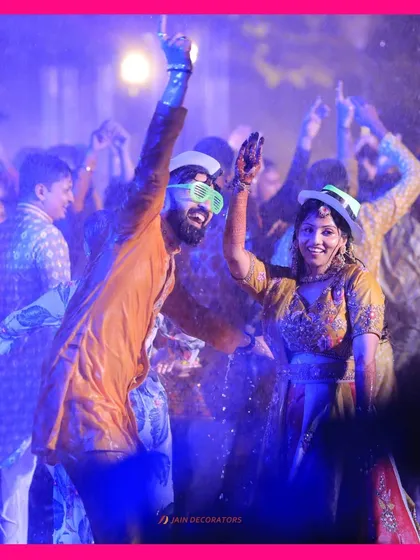 Pure joy at the neon rain dance party. I love creating events where the couple and their guests can let loose and have an incredible time.