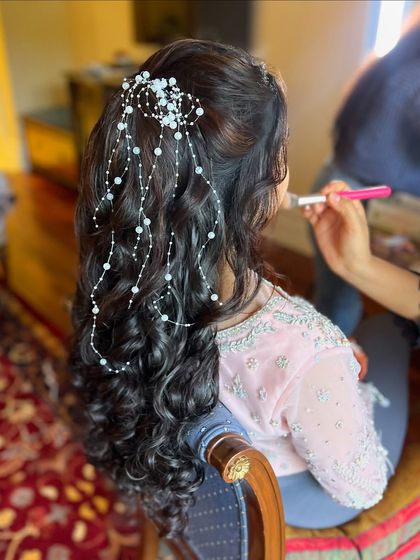 Bhavya Achar - Bridal & Occasion Styling Romantic Open & Half-Up Styles photo 76