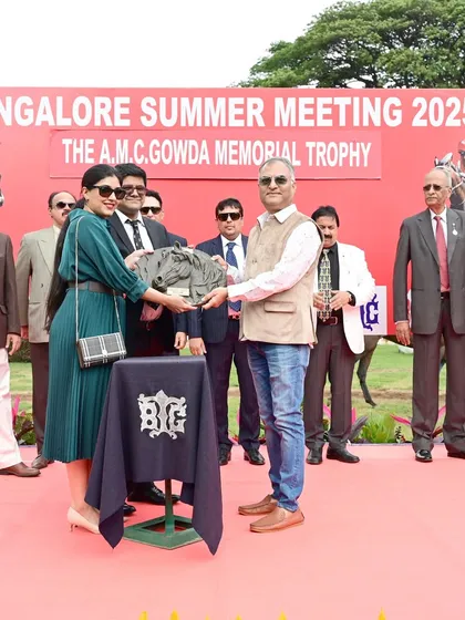 The A.M.C. Gowda Memorial Trophy presentation.