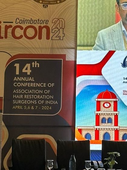 Speaking at the 14th Annual Conference of Association of Hair Restoration Surgeons of India. My goal is to help unravel the future of hair restoration through innovation and education.