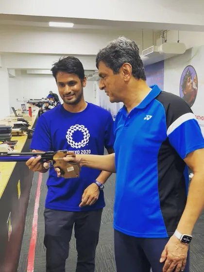 It was an honor to host the legendary Prakash Padukone and guide him through his first pistol shooting experience at the Elite Shooting Club.