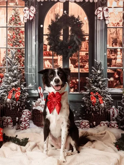 Kicking off the holiday season with my good luck charm, Fuji! This Christmas mini-session was all about festive fun, and she pulled off that giant red bow with superstar style.