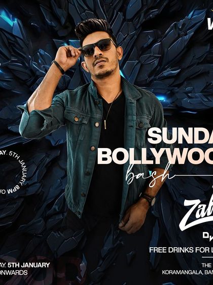 A "Sunday Bollywood Bash" at The Fixx Bar in Koramangala, another great option for weekend partygoers.