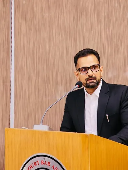 Addressing my colleagues at the Rohini Court Bar Association. My role as a leader in the legal community is built on the same principles I bring to my cases: integrity, transparency, and a commitment to positive change.