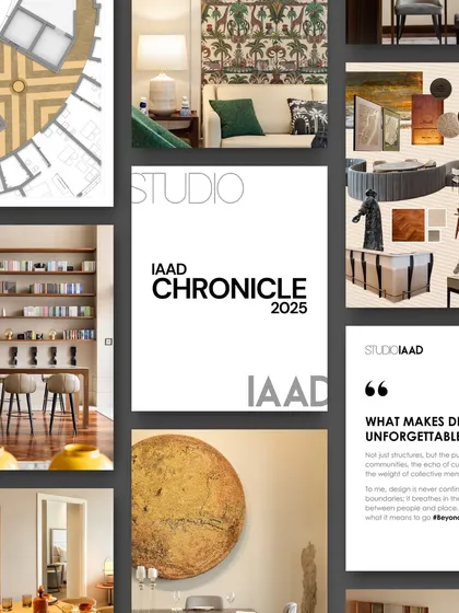 The "Studio IAAD Chronicle 2025," a snapshot of our year in review. This collage represents the fresh perspectives, collaborations, and key moments that defined our journey.