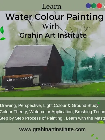 An overview of what you will learn in our watercolor painting hobby course. We cover everything from the basics of drawing and perspective to advanced brushing techniques.