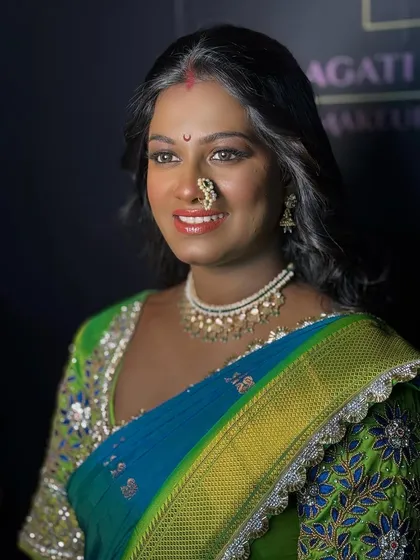 A beautiful final shot of our matured skin model. The makeup is elegant and enhances her natural beauty, proving that age is just a number.
