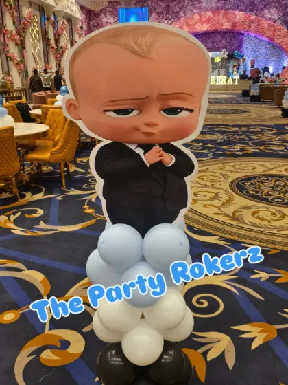 Another version of the Boss Baby character cutout, perfect for photo opportunities with the kids.
