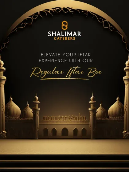 The elegant branding for our Regular Iftar Box, designed to elevate your at home Iftar experience.