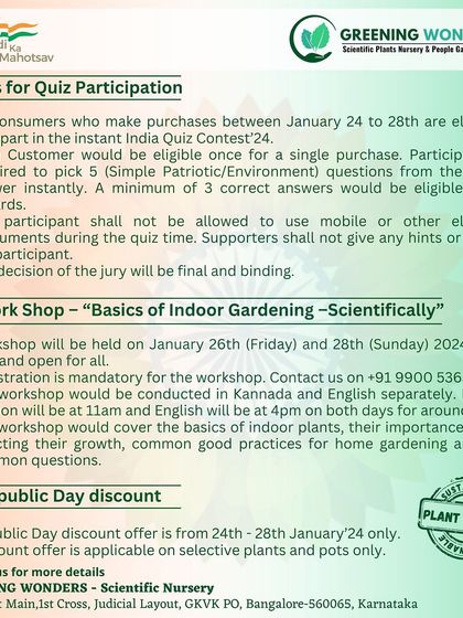 Greening Wonders - Gardening Workshops Our Free Workshops & Events photo 4