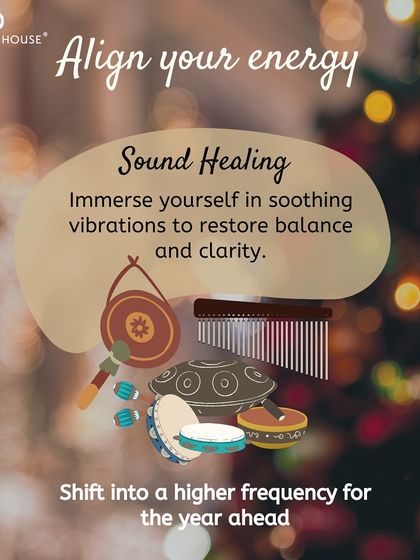 As part of our mindful New Year's Eve celebration, I offer sound healing to help you align your energy. Immersing yourself in these soothing vibrations helps restore balance and clarity, allowing you to shift into a higher frequency for the year ahead.
