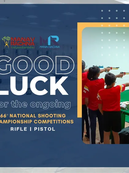 Good luck to all our rifle and pistol athletes competing in the 66th National Shooting Championship. This image shows our young shooters taking their first steps in a competitive environment.