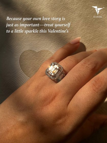 This Valentine’s, celebrate the most important love story: yours. Treat yourself to the sparkle you deserve with this stunning statement diamond ring.
