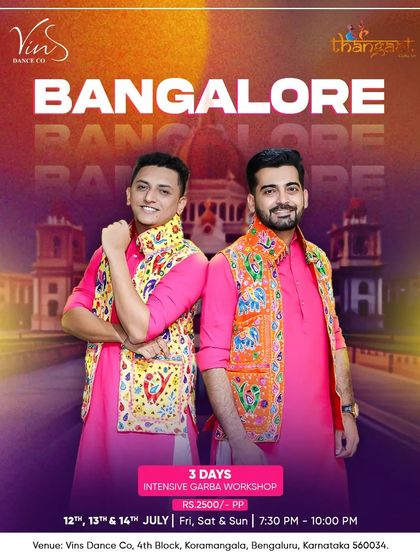 A 3-day intensive Garba workshop. We're excited to bring this madness to Bangalore for all the Garba lovers.