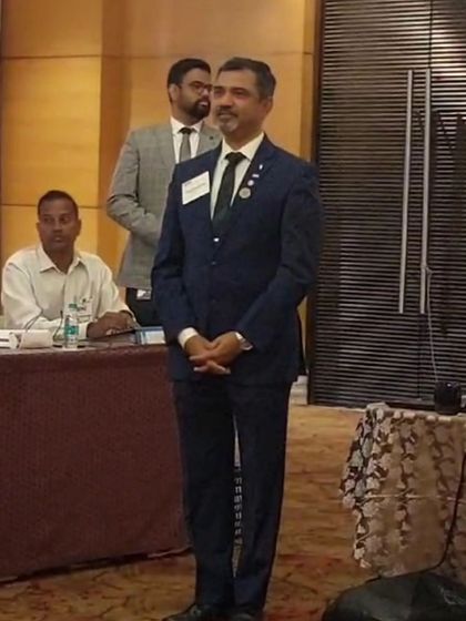 A moment of pride while representing my studio at a design forum. I am passionate about contributing to the field of architecture and creating meaningful spaces for my clients.