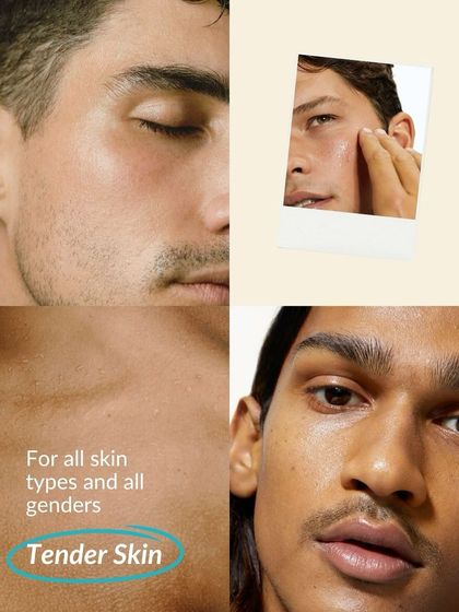 Skincare is for all skin types and all genders. We remind men that their skin also faces daily stress and deserves more than just a splash of water. A simple, protective routine is essential.