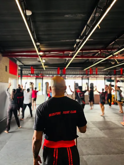 This is my view as a coach. I lead every session, ensuring each student is pushing their limits while maintaining proper form and discipline. We are building a community of warriors here in Namma Bengaluru, one class at a time.