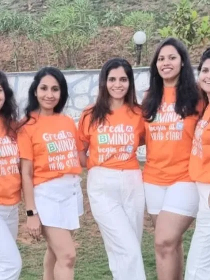 A closer look at the custom t-shirts for the girls' squad. Matching apparel is a fun way to make any group trip or event feel more special.