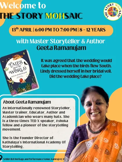 It was an honor to have master storyteller and author Geeta Ramanujam grace our StoryMOHsaic festival. She is a pioneer of the storytelling movement in India and an inspiration to us all.