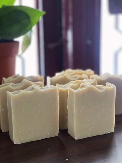 (Duplicate of 14) A beautiful lineup of my Multanimitti Avocado butter soaps. The natural, earthy colour comes from the multani mitti clay, which is known for its deep cleansing abilities.
