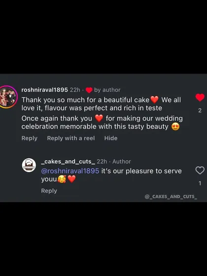 Another screenshot of the wonderful feedback from a wedding celebration. Making a couple's day memorable is our goal.