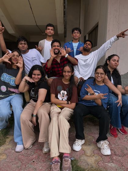 Just a bunch of happy faces and fun poses. This is the vibe of our adult batch after a productive and energetic dance session.