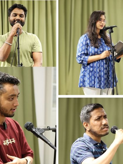 A collage of passionate performers sharing their art on our stage.