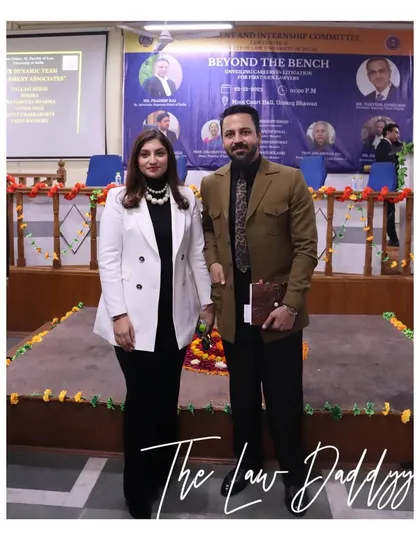 Another photo with my wife at the "Beyond the Bench" event. We are a team in life and in supporting the legal community.