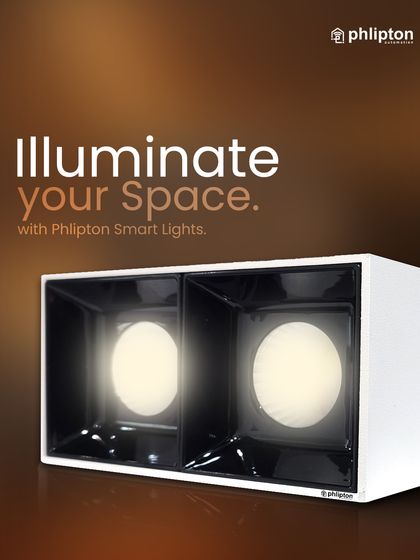 I help you illuminate your space with smart lights that are both powerful and elegant. This dual-light fixture provides ample, high-quality light for any room, from kitchens to galleries.