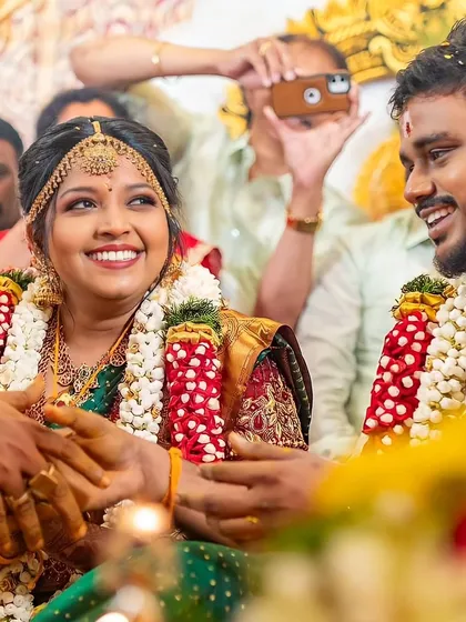 A candid, happy moment from a wedding ceremony. My goal is to make brides feel so comfortable and beautiful that they can just enjoy their day.